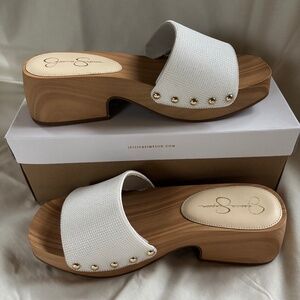 Jessica Simpson Wooden Platform Sandals - NIB - size 9